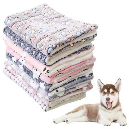 Flannel Pet Sleeping Mat Dog Bed Cat Litter Puppy Bed Dog Sofa Lovely Mattress Cushion for Small Large Dog Blanket Pet Supplies