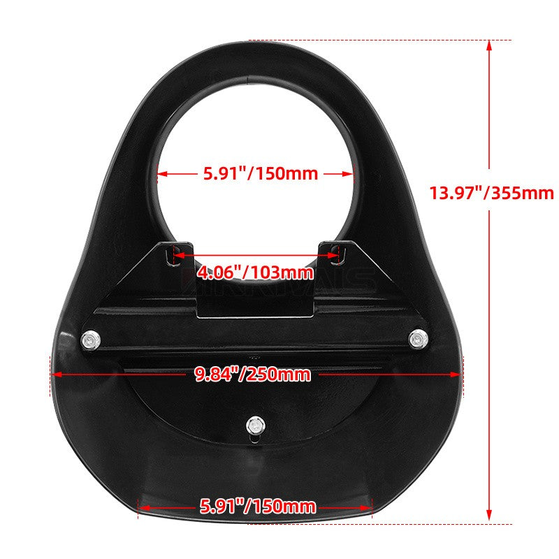 Motorcycle Bright Black Front Headlight Fairing Cover ABS Plastic For Harley Dyna Street Bob Sportster XL 883 1200 1986-Up