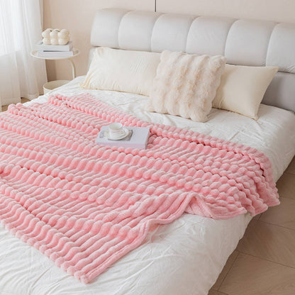 1pc soft and skin friendly warm blanket, suitable for bedrooms, sofa covers, camping and travel, multifunctional blanket