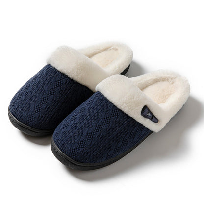 Platform Fluffy Slippers Women House Plush Fashion Designer Winter Shoes Ladies Flats Warm Home Casual Footwear Elegant Big Size