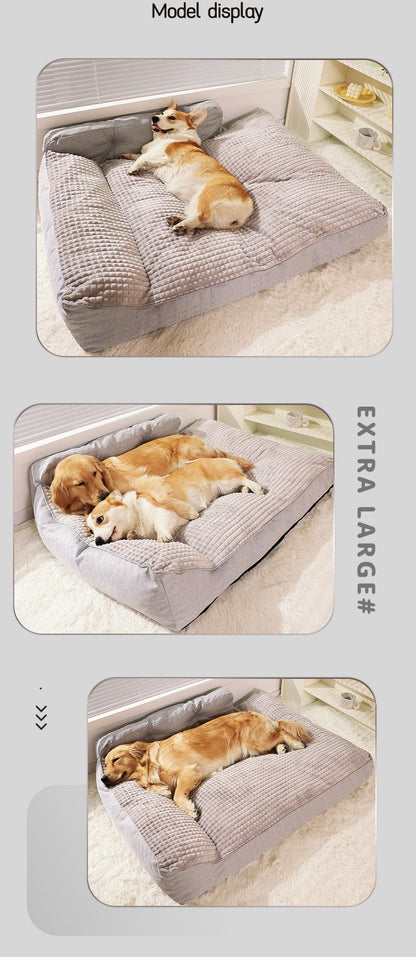 Sofá para Cachorros Grandes Confortável Outono e Inverno Golden Retriever Cama Grande e Profunda para Cães Gatos Canil Ninho de Estimação