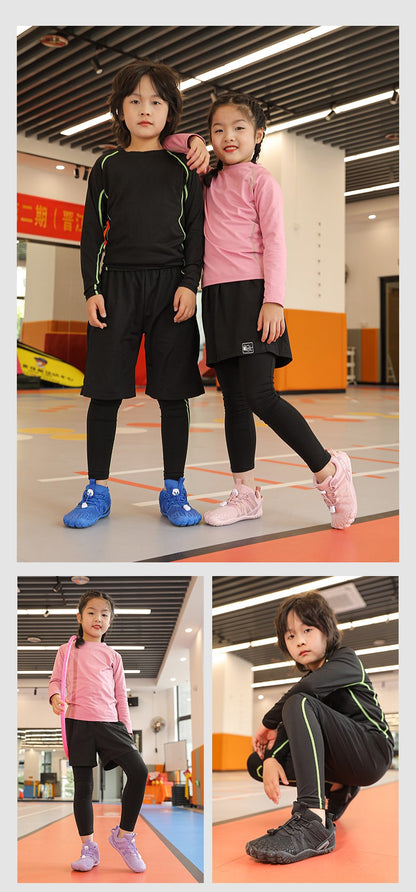 Kids Barefoot Shoes Boys Girls Sneakers Naturally Splay Shoes Toddler Little Big Kid