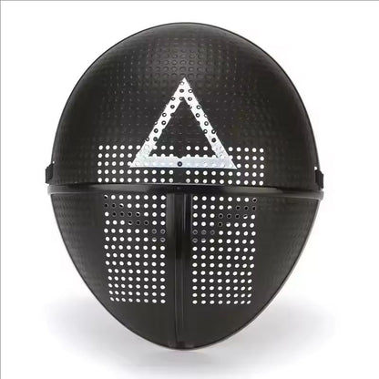 Adult Calamari Game Cosplay Costume With Gloves Black Triangle Disguise Round Square Carnival Party Medieval Coat Mask Set Hallo