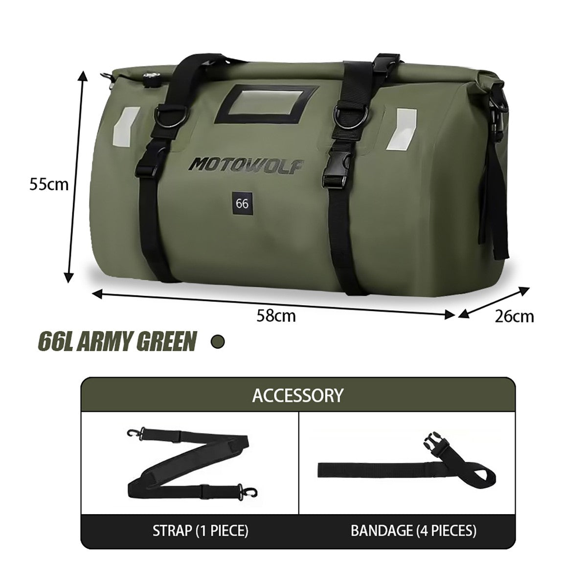 Motorcycle Waterproof Tail Bag Travel Outdoor Dry Luggage Roll Pack Bag 20 /40/66 Motorbike Luggage Backpack Motorcycle Seat Bag
