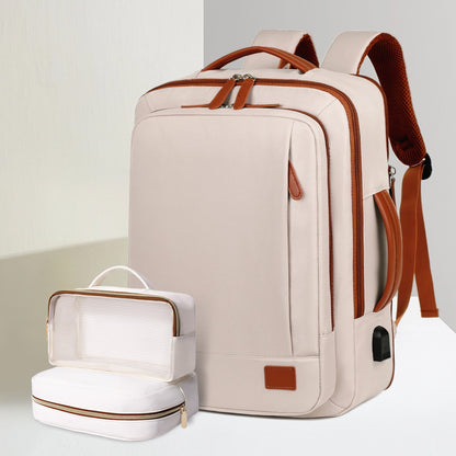 The New Unisex Backpack for Short-Distance Business Trips, Lightweight Travel Bag, Computer School Bag Storage Bag Combination