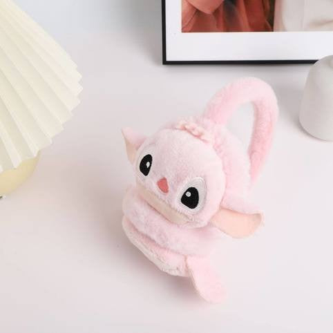 Disney Stitch Protetores de Orelha Novos Unissex Doce e Fofo Padrão de Desenho Animado Criativo Simples Moderno Macio e Suave Espessado Quente