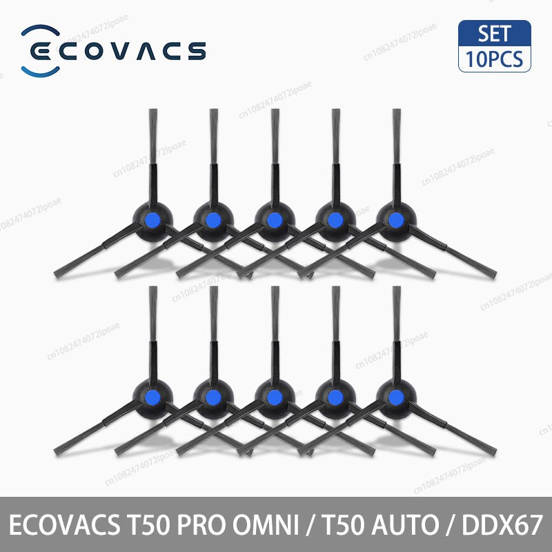 Acessórios para Aspirador Robô ECOVACS T50 PRO OMNI / T50 AUTO / DDX67 Escova Principal Escova Lateral Filtro Hepa Pano de Limpeza Saco de Pó Peças