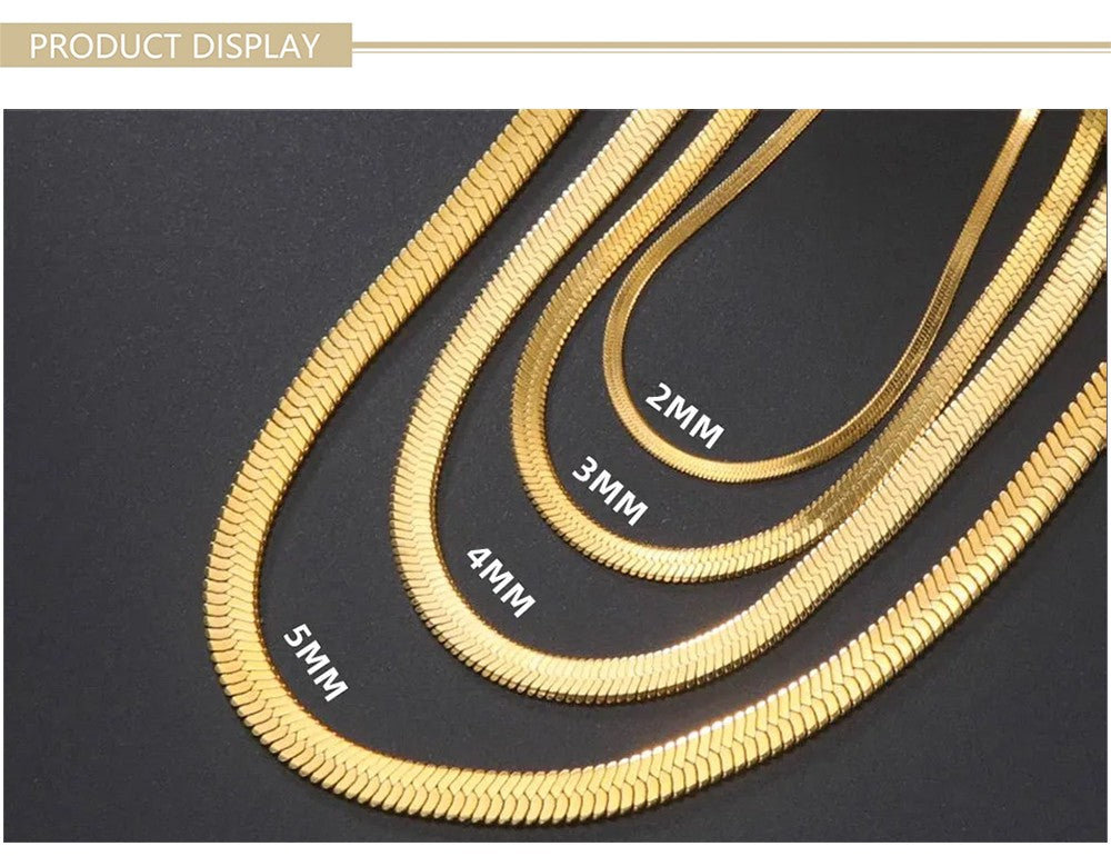 Colar Masculino Hip Hop Snake Chain Nova Moda Aço Inoxidável Cor Prata Acessórios de Joalheria Presente de Festa