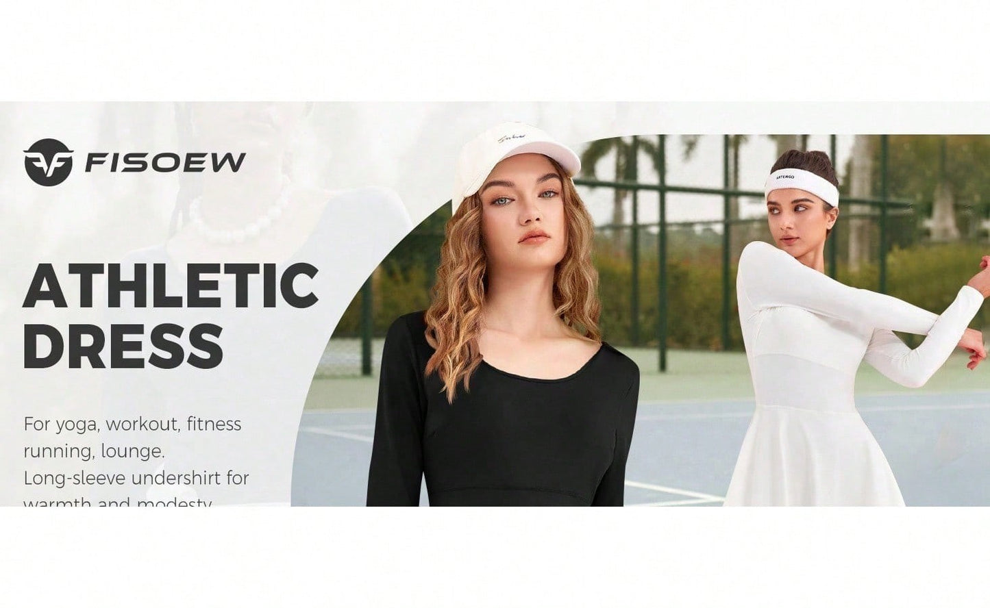 Slim Fit Women 2-In-1 Tennis Dress Athletic Golf Dress With Built-In Shorts Vintage Aesthetic Sporty Streetwear women clothing