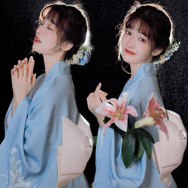 Fashion Photography Clothes Party Dress Japanese Kimono Cosplay Yukata Women Clothing Traditional Ethnic Style Streetwear Stage