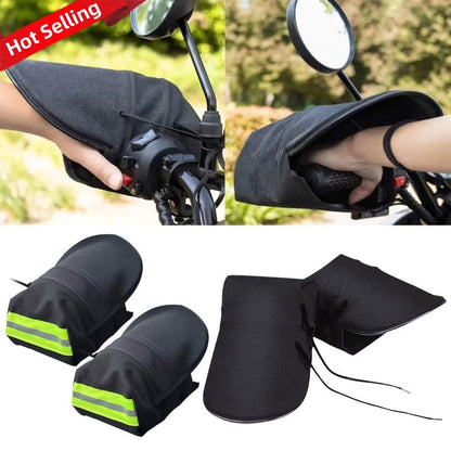 1 Par de Luvas de Guiador para Motocicletas Impermeáveis, à Prova de Vento e com Proteção Solar para a Maioria das Motos, Scooters, ATVs, Motores de Neve