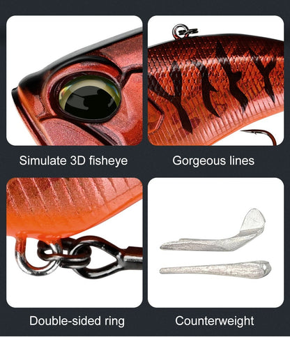 Iscas de Pesca MEREDITH Apex Vibe F85mm 24g Wobblers Iscas de Pesca Isca de Vibração para Acessórios Artificiais de Profundidade Total
