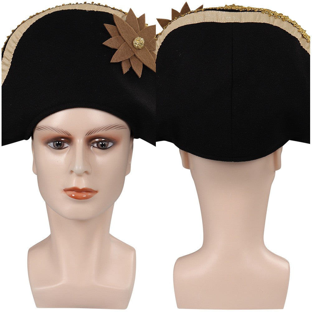 Captain Hook Cosplay Pirate Hat Cap Peter Wendy Hats Halloween Carnival Party Disguise Costume Accessories Prop For Adult Kids