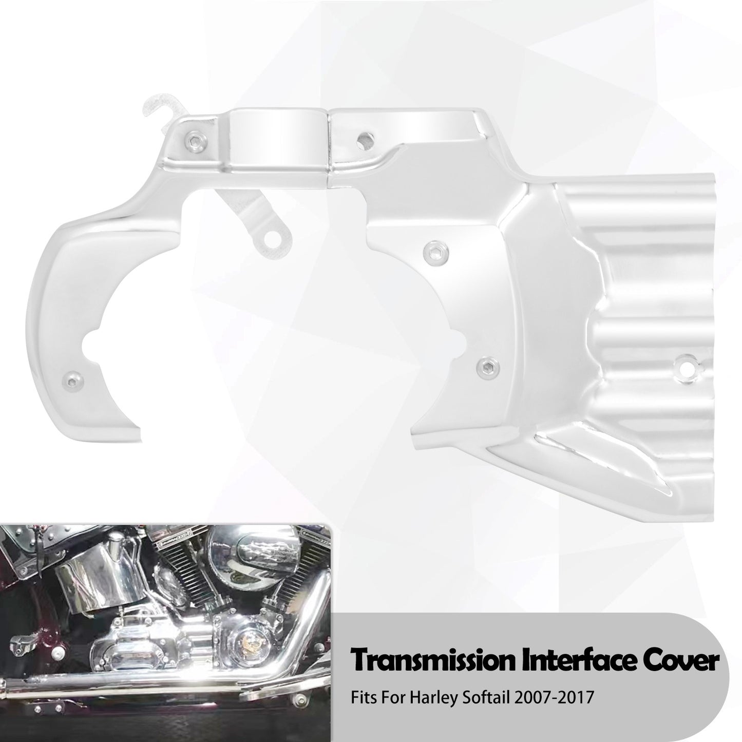 Engine Transmission Interface Cover For Harley Softail Fat Boy Deluxe Classic FLSTF 2007-2017 Standard Slim FXST FLS Motorcycle