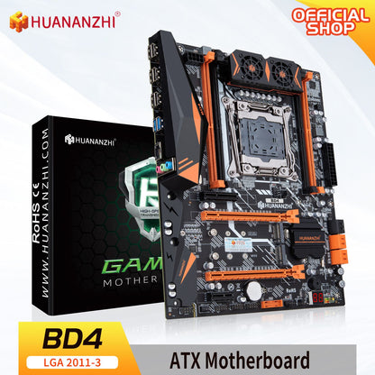 Placa-mãe HUANANZHI X99 BD4 LGA 2011-3 XEON X99 suporta Intel E5 2640 2666 2670 2696 2678 V3 V4 DDR4 RECC NON-ECC NVME NGFF