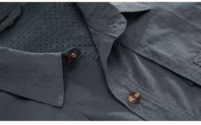 Hot Sale 6Xl Top Quality Tactical Shirts Men Outdoor Combat Multi Pocket Quick Dry Cargo Camping Long Sleeved Shirts