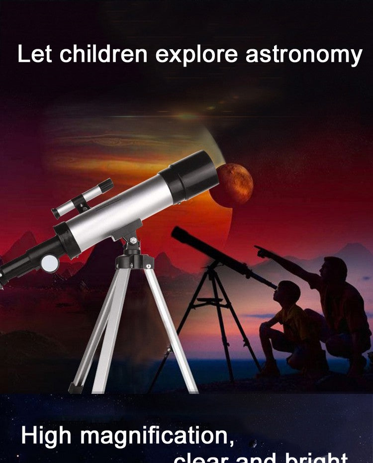 Telescópio Astronômico Profissional de Alta Definição F36050 É O Melhor Presente para Crianças Verem a Lua e as Estrelas