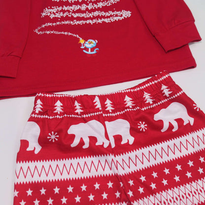 New Family Christmas Pajamas Mom Dad Kids Matching Clothing Set Baby Dog Romper Pjs Soft Loose 2 Pieces Suit Homewear Xmas Look