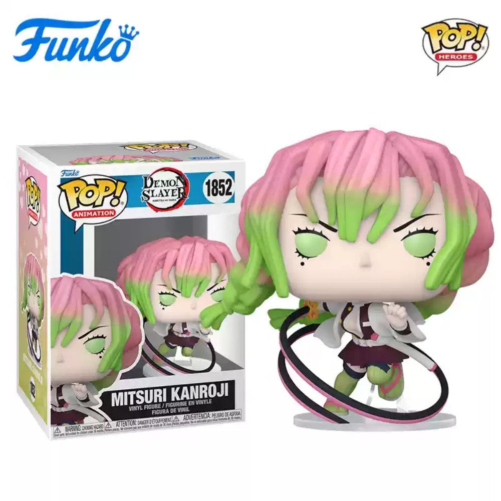 Funko Pop Demon Slayer Action Figure Muichiro Tokito Nove Pilares Chama Deus Anime Estátua Bonecos Brinquedos Colecionáveis Presente para Crianças