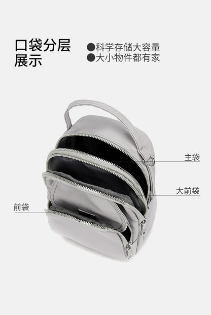 Small Canvas Women's Crossbody Bag Fashionable High-End Shoulder Handbag Large Capacity Space for Stylish Storage