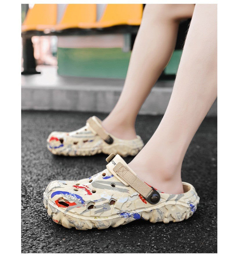 2025 Men's Summer Clogs Sandals Eva Slippers Men Fashion Flat Sandals Men Leisure Slides Men Casual Shoes Plus Size 46 47