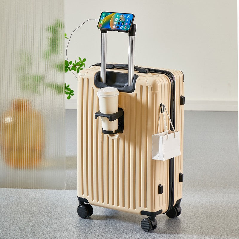 Lightweight Suitcase for Travelling Password Protected Children's Luggage Carry Bag for Men and Women Leather Suitcase 20-26Inch