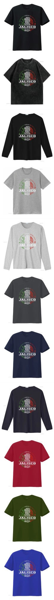 Jalisco Mexico T Shirt Travel vintage Washed Breathable fashion Stylish Comfortable designer clothes Slightly Versatile Soft