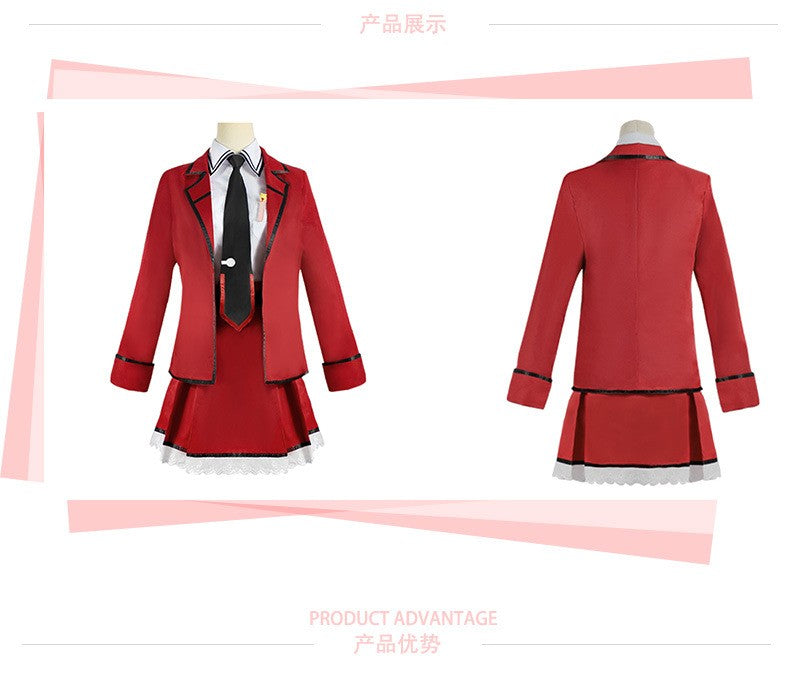 Anime Date A Live Itsuka Kotori Cosplay Costume Jk Uniform Dress Outfit Wig Stocking Full Suit Halloween for Women