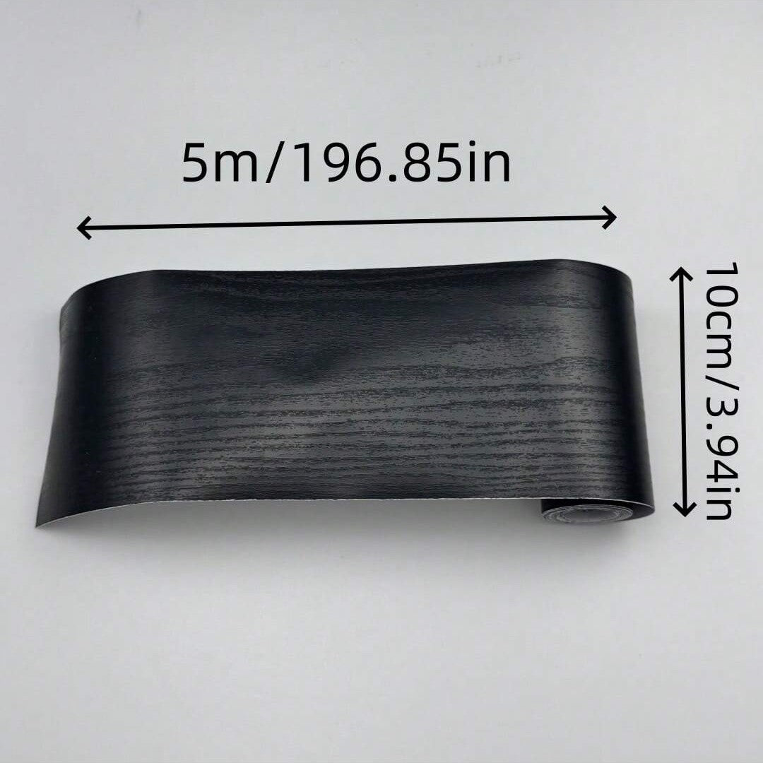 1PC 5mx10cm/20cm Imitation Wood Grain Door Frame Decoration Sticker,Bedroom and Living Room Wall Stickers,Floor Decoration Lines