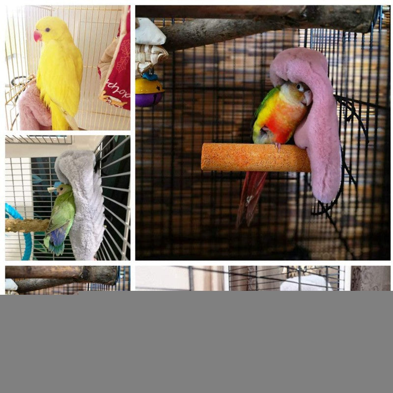 Ninho Manta Xale Quente de Inverno para Pássaros, Tenda Suspensa para Pequenos Animais de Estimação, Decoração de Gaiola para Periquito, Agapornis, Calopsita