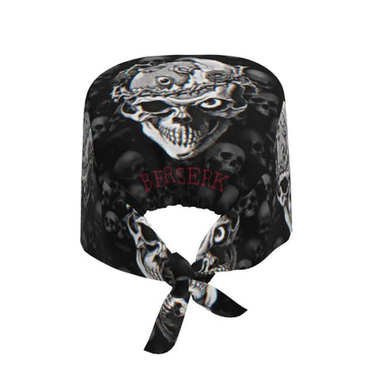 Touca Cirúrgica Clássica Personalizada com Logo de Anime Japonês B-Bereserks para Homens e Mulheres, Touca de Médico e Enfermeiro para Dentista