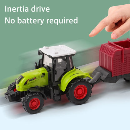 Farm Tractor Truck Tractor Inertia Car Transport Pulverizer Model Baby Car Boy Toy Engineering Car Childrens Educational Toys