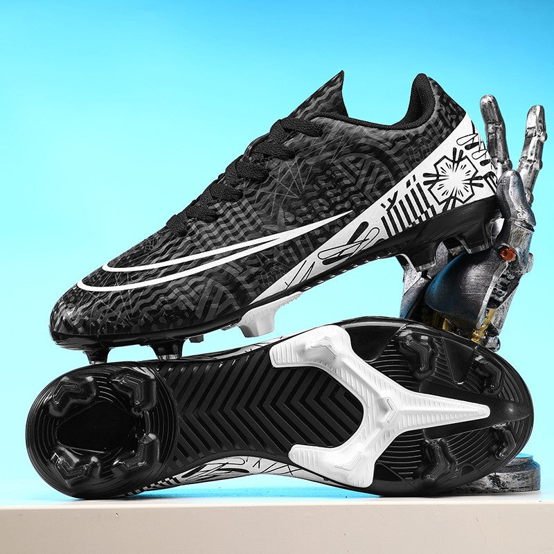 Men Soccer Shoes Adult Kids FG Football Boots Cleats Grass Training Turf Shoes Outdoor Non Slip Futsal Sneakers Unisex