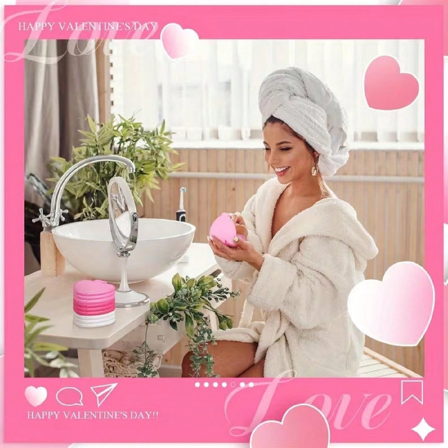 Valentine Mirror Bulk Gifts Heart Shaped Mini Pocket Small Folding Makeup Portable Travel Heart Purse Hand Mirror for Gifts