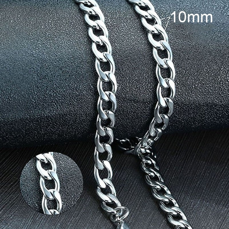 Vnox Colar Masculino Cubano Elo Corrente Aço Inoxidável Preto Cor de Ouro Gargantilha Masculina Colar Joias Presentes para Ele