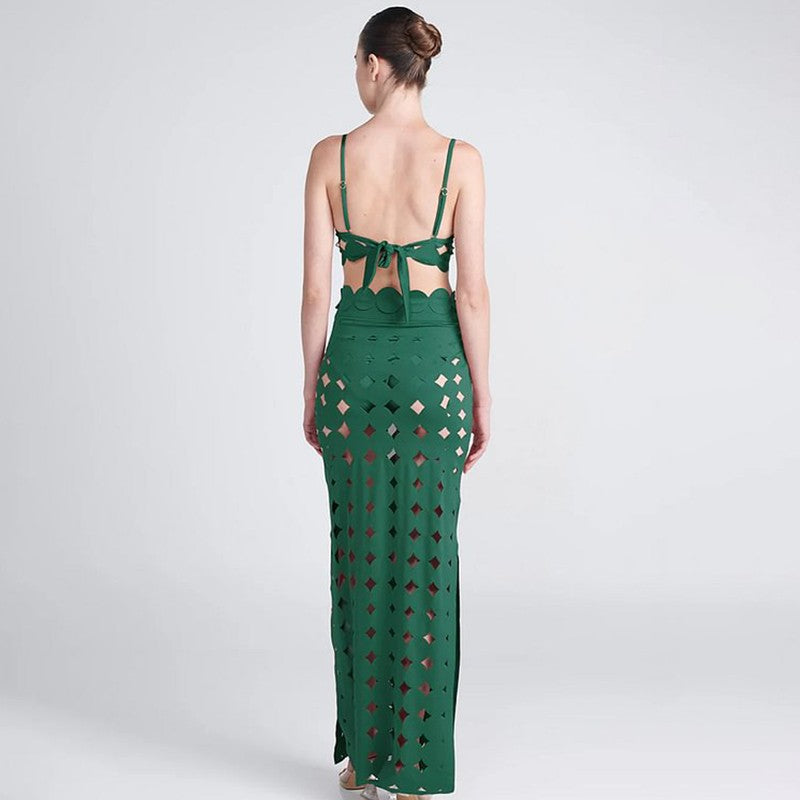 Summer Women Sexy Swimsuit Laser Cutting Circularity Bikini Set One Piece Swimwear Vacation Beachwear Luxury Bathing Suit