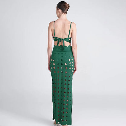 Summer Women Sexy Swimsuit Laser Cutting Circularity Bikini Set One Piece Swimwear Vacation Beachwear Luxury Bathing Suit