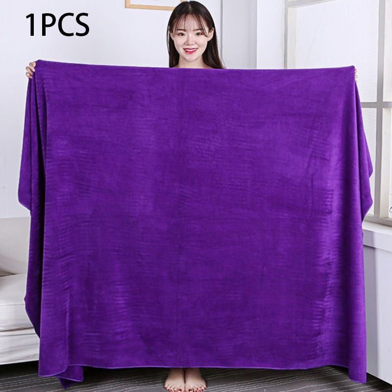 Large size180x200cm thickening beauty salons Bath towels quick drying are soft skin friendly non shedding hotel massage towels