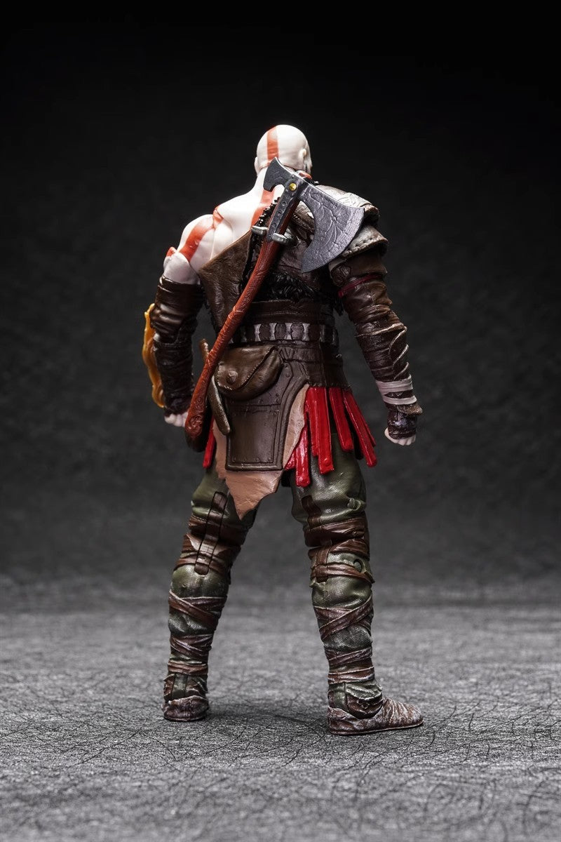 Modelo Kratos God Of War Ragnarok Figuras Jogo Action Figure Brinquedos Anime 15cm Estatueta Colecionável Boneco Articulado Presente para Exposição