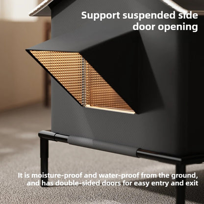 Winter Warm Cat Bed Outdoor All Season Durable Heat Retention Pet House for Cats Dogs Amazon Best Seller