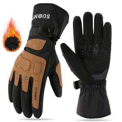 Luvas de Motocicleta Impermeáveis e Corta-Vento Guantes Moto Luvas de Pilotagem de Motocicleta Tela Sensível ao Toque Luvas de Motocross de Inverno