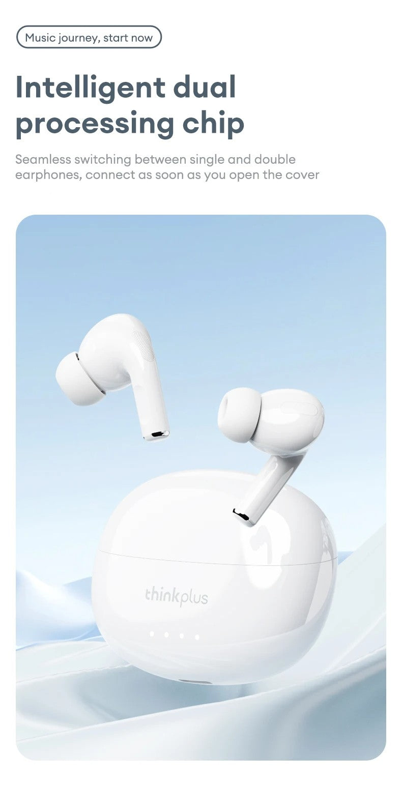 Lenovo LP5 TWS Bluetooth Earphone 9D Stereo HiFi Sports Waterproof Wireless Earbuds for iPhone 13 Xiaomi Bluetooth Headphones
