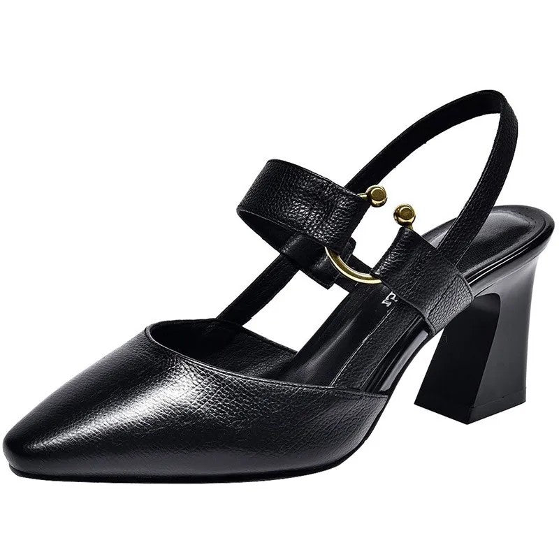 Cresfimix Sapatos Femininos De Dedo Apontado Doce Amarelo Pu Couro Deslizamento Em Salto Alto 5cm Sapatos para Festa De Escritório De Verão A9168