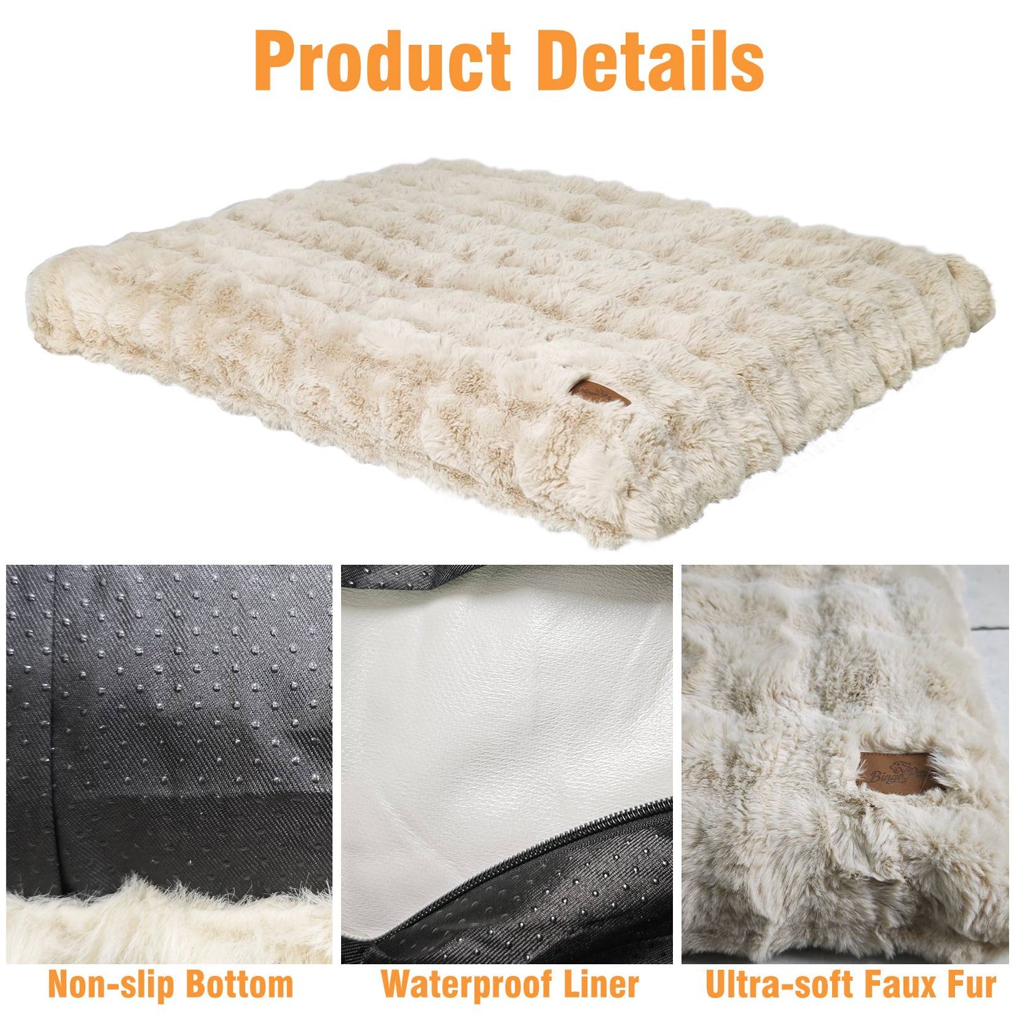 Cama para Cães Ultra Macia Almofada Macia para Pets Cama para Cães Grandes Colchão para Filhotes Tapete Lavável