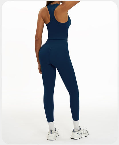 2 Pieces Women's Tracksuit Seamless Yoga Set Workout Outfit Sportswear Gym Clothing High Waist Leggings Fitness Bra Sports Suits