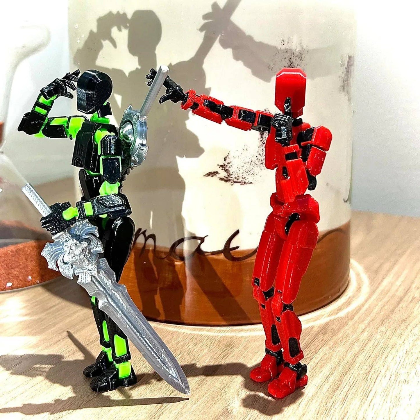 Titan 13 Boneco de Ação Multiarticulado Articulações Móveis Modelos de Personagens para Montar Impressão 3D Descompressão Boneco DIY