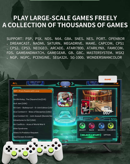 Hot Sale 2026 X7 TV Video Game Box Y7 Super PSP Game Console HD Output Joystick Dual Controller Fighting Game Console