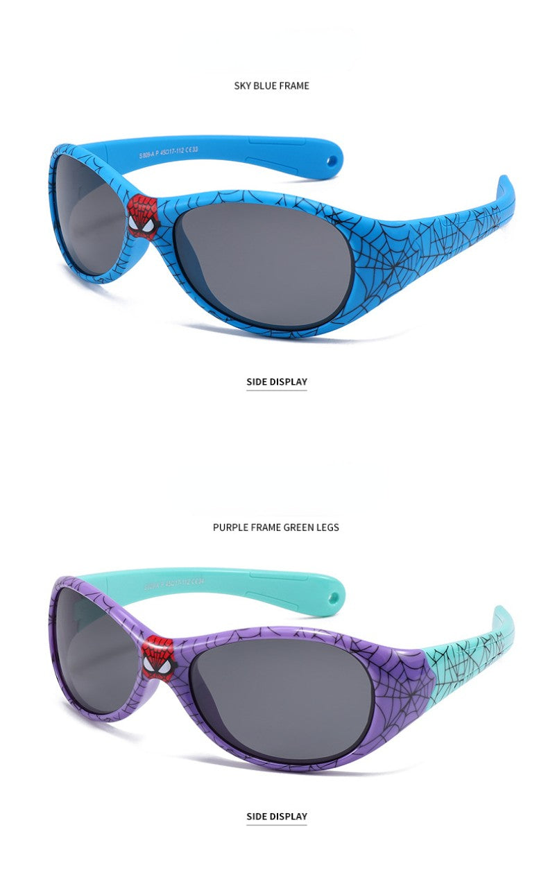 Marvel Spiderman Sunglasses Avengers Figure Cartoon Fashion Sunglasses Kids Cute Goggle Plastic Toys Boys Girls Birthday Gifts