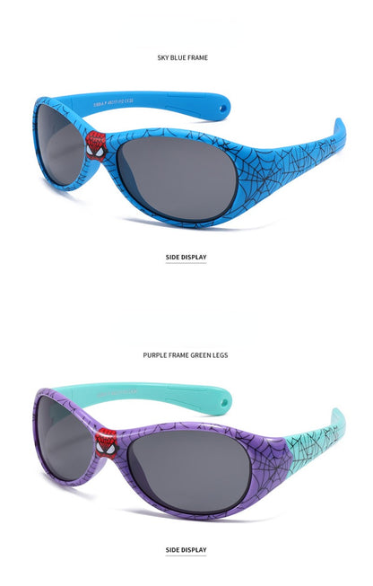 Marvel Spiderman Sunglasses Avengers Figure Cartoon Fashion Sunglasses Kids Cute Goggle Plastic Toys Boys Girls Birthday Gifts