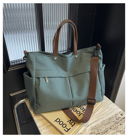 Multi Functional Tote Bag: Durable Nylon Work & Daily Shoulder Purse, Large Capacity Handbag Crossbody Bags for Women Daily Use